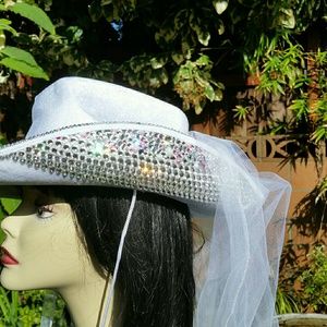 Bridal Hats-Bridal Bling Hats-Cowboy Hats